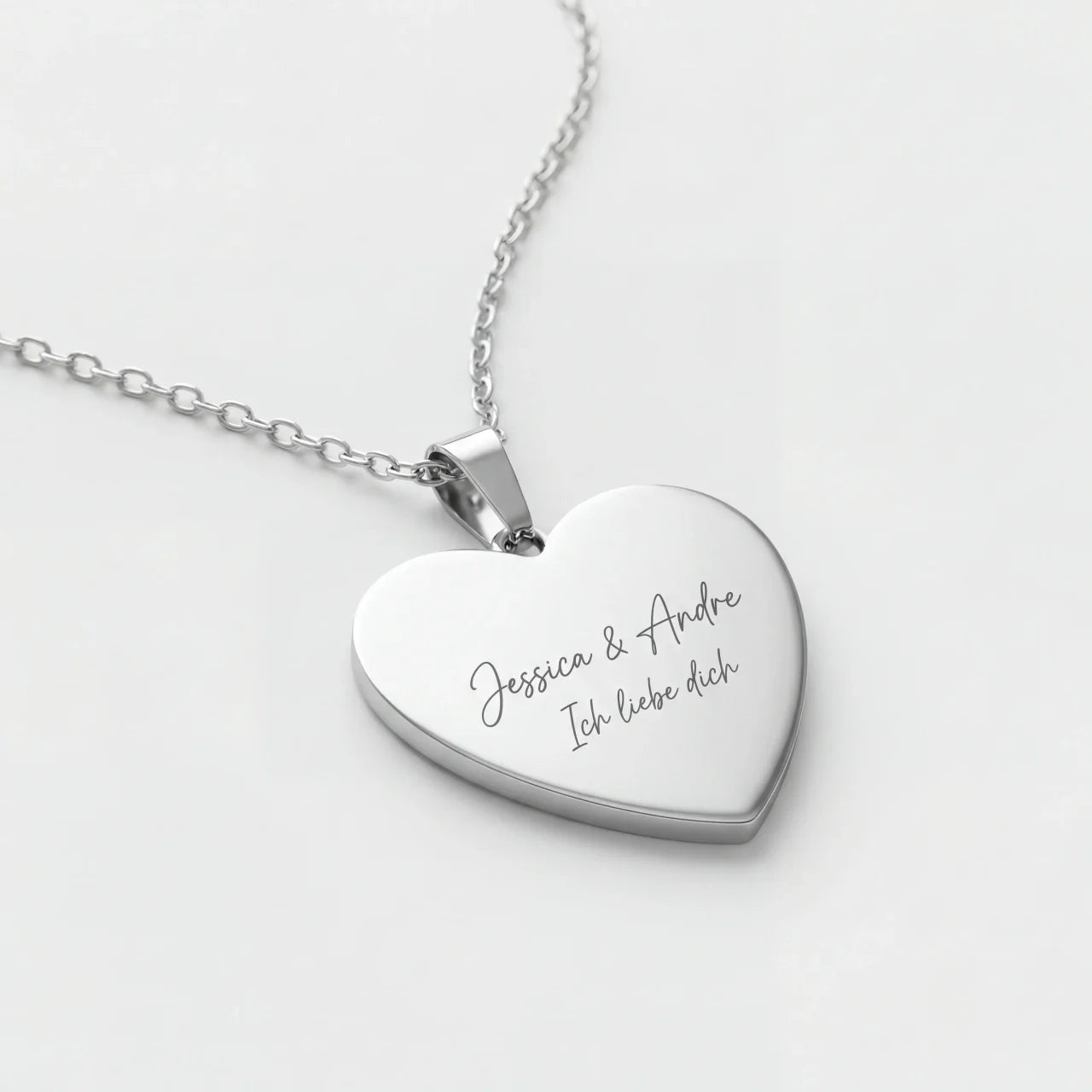 Herzanhänger mit Handschrift-/Bildgravur