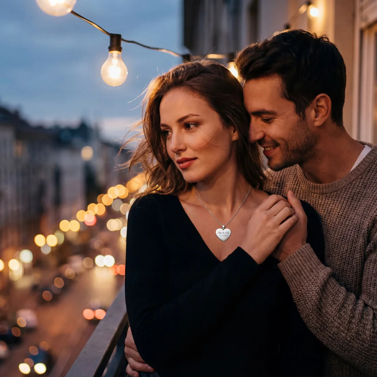 Herzanhänger mit Handschrift-/Bildgravur